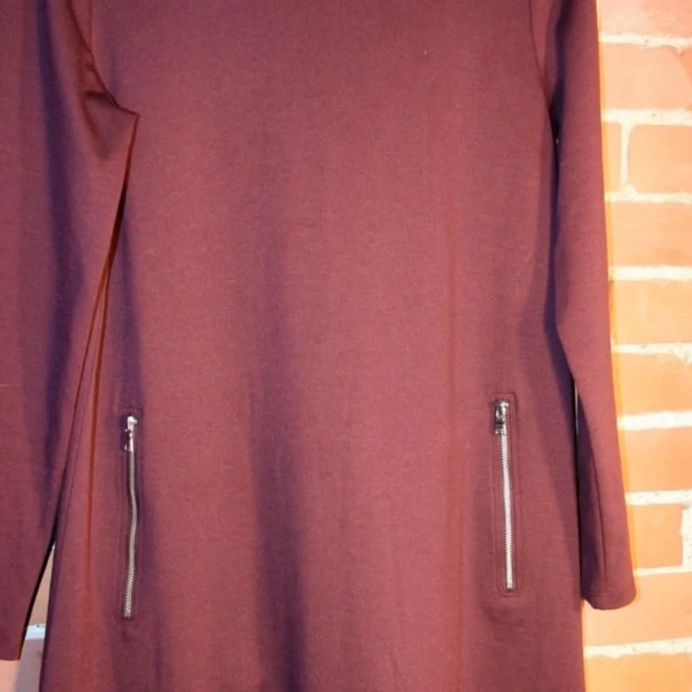 GAP Deep Red Long Sleeve Dress with zippers